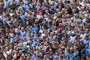 8 June 2014; Dublin supporters on Hill 16 before the game. Leinster GAA Football Senior Championship, Quarter-Final, Dublin v Laois, Croke Park, Dublin. Picture credit: Ray McManus / SPORTSFILE