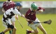 11 May 2006; Stephen Quirke, St Rynagh's, in action against Karl Mackey, Cistercian, Roscrea. Coca-Cola North Leinster Schools Juvenile B Hurling Final, St Rynagh's Community College, Banagher, Co. Offaly v Cistercian, Roscrea, Co. Tipperary, St Brendan's Park, Birr, Co. Offaly. Picture credit: Damien Eagers / SPORTSFILE