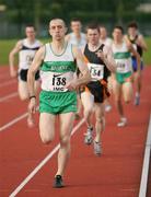 27 May 2006; Eventual winner Feidhlim Kelly, Raheny, of the 800 metres A followed by eventual 2nd placed Com Rooney, Clonliffe. Irish Milers Club, Irishtown Stadium, Dublin. Picture credit: Tomas Greally / SPORTSFILE