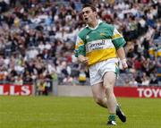 28 May 2006; Thomas Deehan, Offaly, celebrates scoring his side's third goal. Bank of Ireland Leinster Senior Football Championship, Quarter-Final, Kildare v Offaly, Croke Park, Dublin. Picture credit; Brian Lawless / SPORTSFILE