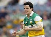 28 May 2006; Offaly's John Reynolds reacts after he was awarded a penalty. Bank of Ireland Leinster Senior Football Championship, Quarter-Final, Kildare v Offaly, Croke Park, Dublin. Picture credit; Brian Lawless / SPORTSFILE