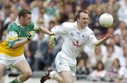 28 May 2006; Tadhg Fennin, Kildare, in action against Nigel Grennan, Offaly. Bank of Ireland Leinster Senior Football Championship, Quarter-Final, Kildare v Offaly, Croke Park, Dublin. Picture credit; Brian Lawless / SPORTSFILE
