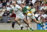 28 May 2006; Colm Quinn, Offaly, in action against Killian Brennan, Kildare. Bank of Ireland Leinster Senior Football Championship, Quarter-Final, Kildare v Offaly, Croke Park, Dublin. Picture credit; Brian Lawless / SPORTSFILE