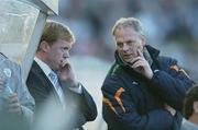 24 May 2006; Republic of Ireland manager Steve Staunton, left, with his head coach, Kevin McDonald. International Friendly, Republic of Ireland v Chile, Lansdowne Road, Dublin. Picture credit; David Maher / SPORTSFILE
