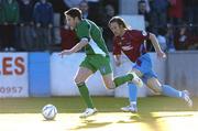 29 May 2006; Colm Heffernan, Limerick FC, in action against Simon Webb, Drogheda United. FAI Carlsberg Cup, 2nd Round Replay, Drogheda United v Limerick FC, United Park, Drogheda, Co. Louth. Picture credit: David Maher / SPORTSFILE