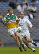 28 May 2006; Neville Coughlan, Offaly, in action against John Divilly, Kildare. Bank of Ireland Leinster Senior Football Championship, Quarter-Final, Kildare v Offaly, Croke Park, Dublin. Picture credit; Brian Lawless / SPORTSFILE