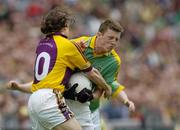28 May 2006; Kevin Reilly, Meath, in action against Ciaran Deely, Wexford. Bank of Ireland Leinster Senior Football Championship, Quarter-Final, Wexford v Meath, Croke Park, Dublin. Picture credit; Brian Lawless / SPORTSFILE