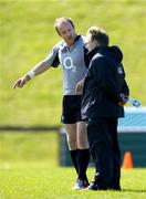 30 May 2006; Winger Denis Hickie in conversation with head coach Eddie O'Sullivan during Ireland Rugby squad training. University of Limerick, Limerick. Picture credit; Brendan Moran / SPORTSFILE