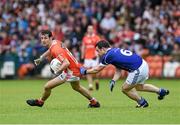 8 June 2014; Jamie Clarke, Armagh, in action against Alan Clarke, Cavan. Ulster GAA Football Senior Championship, Quarter-Final, Armagh v Cavan, Athletic Grounds, Armagh. Picture credit: Ramsey Cardy / SPORTSFILE
