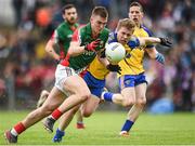 8 June 2014; Conor O'Shea, Mayo, in action against Niall Daly, Roscommon. Connacht GAA Football Senior Championship, Semi-Final, Roscommon v Mayo, Dr. Hyde Park, Roscommon. Picture credit: Matt Browne / SPORTSFILE