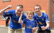 8 June 2014; Colm Henry and his sons Euan and Patrick , Cavan supporters from Cavan Town. Ulster GAA Football Senior Championship, Quarter-Final, Armagh v Cavan, Athletic Grounds, Armagh. Picture credit: Oliver McVeigh / SPORTSFILE