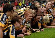 4 May 2014; Kilkenny players celebrate with the cup after victory over Clare. Irish Daily Star National Camogie League Div 1 Final, Kilkenny v Clare, Semple Stadium, Thurles, Co. Tipperary. Picture credit: Diarmuid Greene / SPORTSFILE