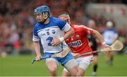 8 June 2014; Shane Walsh, Waterford, in action against Stephen McDonnell, Cork. Munster GAA Hurling Senior Championship, Quarter-Final Replay, Cork v Waterford, Semple Stadium, Thurles, Co. Tipperary. Picture credit: Piaras Ó Mídheach / SPORTSFILE