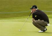 19 May 2006; Patrik Sjoland, Sweden, lines up a putt on the 10th green during round 2. Nissan Irish Open Golf Championship, Carton House Golf Club, Maynooth, Co. Kildare. Picture credit; Pat Murphy / SPORTSFILE