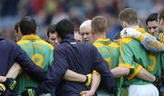 14 May 2006; Eamonn Barry, Meath manager, with his players before the start of the game. Bank of Ireland Leinster Senior Football Championship, Round 1, Meath v Louth, Croke Park, Dublin. Picture credit; David Maher / SPORTSFILE