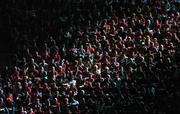 20 May 2006; Daylight illuminates fans in the stadium. Heineken Cup Final, Munster v Biarritz Olympique, Millennium Stadium, Cardiff, Wales. Picture credit; Brendan Moran / SPORTSFILE