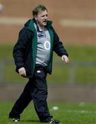 30 May 2006; Head coach Eddie O'Sullivan gives instructions during Ireland Rugby squad training. University of Limerick, Limerick. Picture credit; Brendan Moran / SPORTSFILE