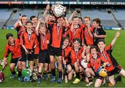 10 June 2014; The victorious St Brigid's Boys National School, Killester, Dublin, who were presented with the Marino Shield. Allianz Cumann na mBunscol Hurling Finals, Croke Park, Dublin. Picture credit: Ray McManus / SPORTSFILE