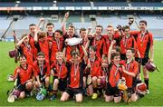 10 June 2014; The victorious St Brigid's Boys National School, Killester, Dublin, who were presented with the Marino Shield. Allianz Cumann na mBunscol Football Finals, Croke Park, Dublin. Picture credit: Ray McManus / SPORTSFILE