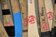 7 June 2014; A general view of Fingal hurleys on the sideline. Nicky Rackard Cup Final, Fingal v Tyrone, Croke Park, Dublin. Picture credit: Piaras Ó Mídheach / SPORTSFILE