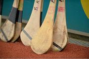 7 June 2014; A general view of Fingal hurleys on the sideline. Nicky Rackard Cup Final, Fingal v Tyrone, Croke Park, Dublin. Picture credit: Piaras Ó Mídheach / SPORTSFILE