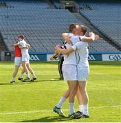 7 June 2014; Kildare's Mark Moloney and Tony Murpphy celebrate after the game. Christy Ring Cup Final, Kerry v Kildare, Croke Park, Dublin. Picture credit: Piaras Ó Mídheach / SPORTSFILE
