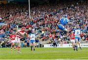 8 June 2014; Cork goalkeeper Anthony Nash has his free blocked by Waterford goalkeeper Stephen O'Keeffe. Munster GAA Hurling Senior Championship, Quarter-Final Replay, Cork v Waterford, Semple Stadium, Thurles, Co. Tipperary. Picture credit: Dylan McIlwaine / SPORTSFILE