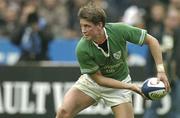 14 February 2004; Ronan O'Gara of Ireland during the RBS Six Nations Rugby Championship match between France and Ireland at Stade de France in Paris, France. Photo by Brendan Moran/Sportsfile