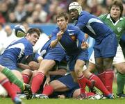 14 February 2004; Jean-Baptiste Élissalde of France during the RBS Six Nations Rugby Championship match between France and Ireland at Stade de France in Paris, France. Photo by Brendan Moran/Sportsfile