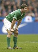 14 February 2004; Gordon D'Arcy of Ireland during the RBS Six Nations Rugby Championship match between France and Ireland at Stade de France in Paris, France. Photo by Brendan Moran/Sportsfile