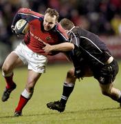 27 February 2004; Christian Cullen in action against Neath Swansea Ospreys during the Celtic League match between Munster and Neath Swansea Ospreys at Musgrave Park in Cork. Photo by Damien Eagers/Sportsfile