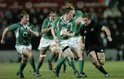 10 June 2006; Brian O'Driscoll, Ireland, in action against Richie McCaw, New Zealand. Summer Tour 2006, New Zealand v Ireland,  Waikato Stadium, Hamilton, New Zealand. Picture credit: Matt Browne / SPORTSFILE
