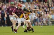10 June 2006; Eoin McCormack, Kilkenny, in action against Conor Jordan and Andrew Mitchell, left, Westmeath. Guinness Leinster Senior Hurling Championship, Semi-Final, Westmeath v Kilkenny, Cusack Park, Mullingar, Co. Westmeath. Picture credit: Pat Murphy / SPORTSFILE