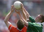11 June 2006; Francie Bellew, Armagh, in action against Mark Murphy, Fermanagh. Bank of Ireland Ulster Senior Football Championship, Semi-Final, Armagh v Fermanagh, St. Tighernach's Park, Clones, Co. Monaghan. Picture credit: David Maher / SPORTSFILE