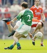 11 June 2006; Kieran McGeeney, Armagh, in action against Peter Sherry, Fermanagh. Bank of Ireland Ulster Senior Football Championship, Semi-Final, Armagh v Fermanagh, St. Tighernach's Park, Clones, Co. Monaghan. Picture credit: David Maher / SPORTSFILE