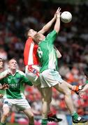 11 June 2006; Paul McGrane, Armagh, in action against Liam McBarron, Fermanagh. Bank of Ireland Ulster Senior Football Championship, Semi-Final, Armagh v Fermanagh, St. Tighernach's Park, Clones, Co. Monaghan. Picture credit: Oliver McVeigh / SPORTSFILE