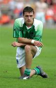 11 June 2006; Ryan Mc Cluskey, Fermanagh, at the end. Bank of Ireland Ulster Senior Football Championship, Semi-Final, Armagh v Fermanagh, St. Tighernach's Park, Clones, Co. Monaghan. Picture credit: Oliver McVeigh / SPORTSFILE