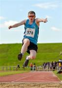 13 June 2014; Pierce O'Riordan-Walsh, Dun Laoghaire, Co. Dublin, Team Eastern Region, competing in the Long Jump heats. Special Olympics Ireland Games, University of Limerick, Limerick.  Picture credit: Diarmuid Greene / SPORTSFILE