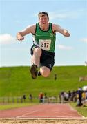 13 June 2014; Mark Walsh, Co. Mayo, Team Connacht, competing in the Long Jump heats. Special Olympics Ireland Games, University of Limerick, Limerick.  Picture credit: Diarmuid Greene / SPORTSFILE
