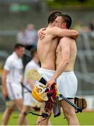 14 June 2014; Dejected Kildare players Paul Divilly, left, and Tony Murphy after the game. GAA All-Ireland Hurling Senior Championship Promotion Play Off, Westmeath v Kildare, Cusack Park, Mullingar, Co. Westmeath. Picture credit: Piaras Ó Mídheach / SPORTSFILE