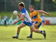 14 June 2014; Conor Phelan, Waterford, in action against Sean Collins, Clare. Munster GAA Football Senior Championship, Quarter-Final, Replay, Clare v Waterford, Fraher Field, Dungarvan, Co. Waterford. Picture credit: Barry Cregg / SPORTSFILE
