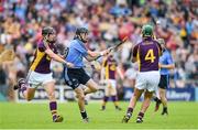 14 June 2014; Alan McCrabbe, Dublin, in action against Liam Óg McGovern, left, and Keith Rossiter, Wexford. Leinster GAA Hurling Senior Championship, Semi-Final, Wexford v Dublin, Wexford Park, Wexford. Picture credit: Ray McManus / SPORTSFILE