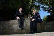 12 June 2006; Eoin Kelly, Tipperary, right, and Karol Slattery, Offaly, who were presented with the Vodafone Player of the Month awards for the month of May. Westbury Hotel, Dublin. Picture credit: David Maher / SPORTSFILE