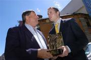 12 June 2006; Eoin Kelly, Tipperary, right, with his manager Babs Keating, who was presented with the Vodafone Player of the Month award for the month of May. Westbury Hotel, Dublin. Picture credit: David Maher / SPORTSFILE
