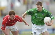 11 June 2006; Eoin Keating, Limerick, in action against Fintan Gould, Cork. Bank of Ireland Munster Senior Football Championship, Semi-Final, Limerick v Cork, Gaelic Grounds, Limerick. Picture credit: Brian Lawless / SPORTSFILE