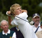 14 June 2006; Simon Ward, Co. Louth G.C., tees off from the 3rd during the final round of the Irish Amateur Close Championship. European Club Golf Club, Brittas Bay, Co. Wicklow, Picture credit: Pat Murphy / SPORTSFILE