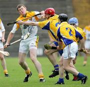 17 June 2006; Malachy Molloy, Antrim, in action against Brendan Kelly, Roscommon. Christy Ring Cup, Round 2, Antrim v Roscommon, Casement Park, Belfast, Co. Antrim. Picture credit: Oliver McVeigh / SPORTSFILE