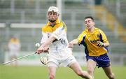 17 June 2006; Joseph Scullion, Antrim, in action against David Casey, Roscommon. Christy Ring Cup, Round 2, Antrim v Roscommon, Casement Park, Belfast, Co. Antrim. Picture credit: Oliver McVeigh / SPORTSFILE
