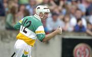 17 June 2006; Offaly's Brian Whelahan celebrates his side's only goal. Guinness All-Ireland Senior Hurling Championship Qualifier, Round 1, Dublin v Offaly, Parnell Park, Dublin. Picture credit: Ray Lohan / SPORTSFILE
