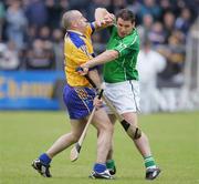 18 June 2006; Colin Lynch, Clare, in action against Barry Foley, Limerick. Guinness All-Ireland Senior Hurling Championship Qualifier, Round 1, Clare v Limerick, Cusack Park, Ennis, Co. Clare. Picture credit: Kieran Clancy / SPORTSFILE